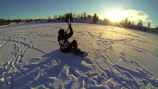 Eddy snowkiting