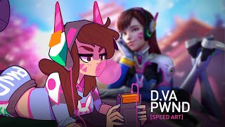 Overwatch D.Va - PWND [SPEED ART]