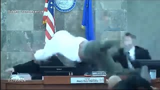 Man jumping on judge meme