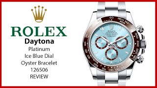 ▶ Rolex Daytona Platinum Ice Blue Dial Oyster Bracelet 126506 - REVIEW