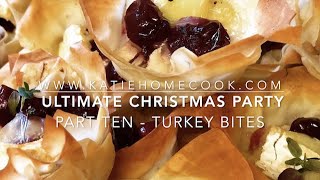 Christmas Leftovers - Turkey, Brie & Cranberry Bites