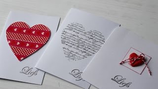 Leuke Valentijnsdag kaarten maken tutorial DIY