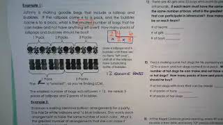 2nd Period   GCF LCM Word Problems 8 19 19