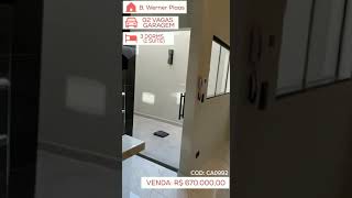 CA0992 - Casa à venda por R$ 670.000,00