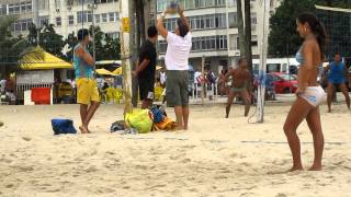 Footvolley Arse on Copacabana, Rio de Janeiro