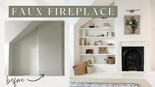 Faux Fireplace & Antique Market  |  Emma Courtney Home Vlog