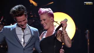 Pink ft.(Nate Ruess) - Just Give Me a Reason (MTV 2013) Legendado em (Português BR e Inglês)