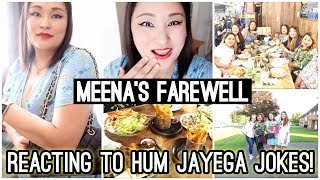 Reacting to सिक्किमे हमजाएगाको जोक्सहरु | Meena’s Farewell Dinner | Royal Wedding - Vlog #114