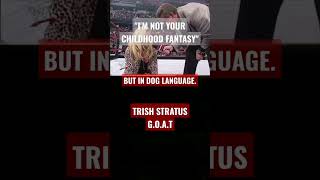 I'm not your childhood fantasy #trishstratus bark like dog #wwe #vincemcmahon #johncena #shorts