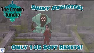 Day 1 Shiny Registeel in Pokemon The Crown Tundra