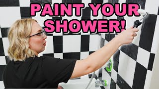 HOW TO PAINT YOUR SHOWER