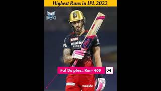 Highest Runs in IPL 2022 | biggest run chase in ipl | Highest Runs in ipl History  | Dr Cricket ji