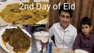 Eid vlog || 2nd Day of Eid-ul-Adha || Dinner with Auntie || Enjoyed Mocha Shake ||2022