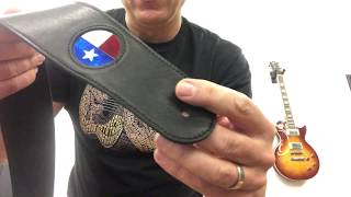 Chris Gives a Quick Demo of Thalia Premium Leather Guitar Straps