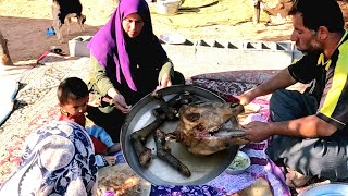 especially breakfast called (kale pache)with nomadic family