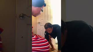 Fake tissue on husband #funny #bellandkeyzz #comedy #ourchannel #prankviral #shorts