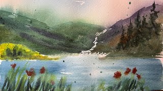 Simple Beginners Watercolor Demo!