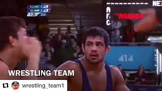 #Sunil kumar wrestler cheating at 2012 London olympic against Akhzurek tanatrov of Kazakhstan #viral