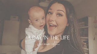 A DAY IN THE LIFE | life as a new mum with my 4 month old baby, food shop, slow day at home