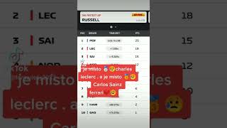 formule 1 2022 Singapuru Ferrari carlos sainz🥉 charles leclerc🥈. 😥😥🏎🏎 🇸🇬