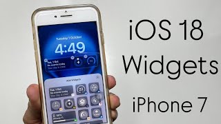 How to Install iOS 18 Widgets on iPhone 7 - Ios 18 Features on iPhone 7 😱