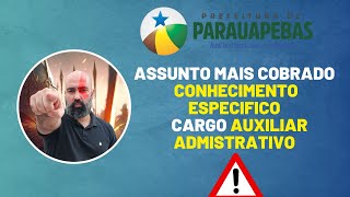 Conhecimento Especifico - Cargo Auxiliar administrativo - Arquivamento de documento - Aula 1