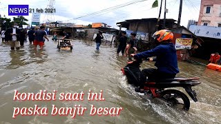 Info jalan raya ciledug indah pasca banjir besar