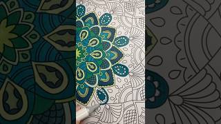 PART 4 dark green mandala #fyp #art #mandalaart #colors #satisfying #mandala #viral