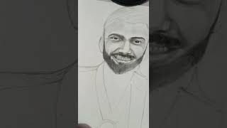 drawing Virat Kohli's face #trending #art