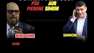 Piedone și George Simion se alintă cu "Satană" și "Sătănel"