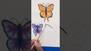 How to paint Butterfly #shortsfeed #shorts