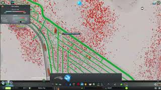 Cities Skylines - ZEBES CITY #3 - Building the 1st metro line and new zoning (time-lapse)