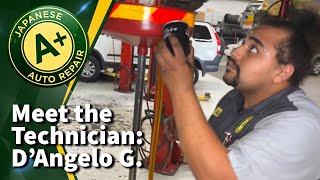 Meet The Technician, D’Angelo G. | A Plus Japanese Auto Repair | San Carlos