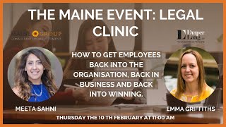 The Maine Event: Legal  clinic with special guest Emma Griffiths