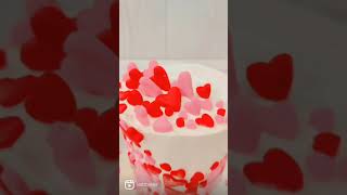 mini anniversary heart cake