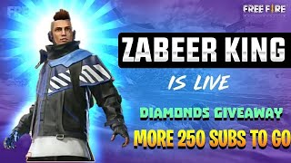 free fire max no diamond's giveaway 🎁✨💎/free fire live/ff live telugu and hindi