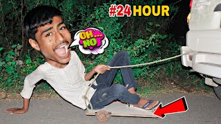 24 Hour On Homemade Ricksaw 😜| डरावना चैलेंज | #viral #trendingvideo @MRINDIANHACKER  @CrazyXYZ