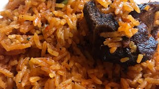 Goat meat Jollof Rice by Theedee