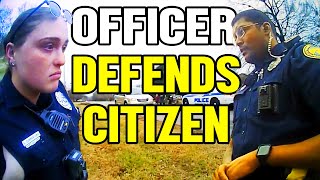 Cop Defends Citizen Against Another Cop!