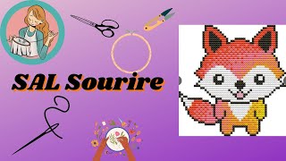 Sal Sourire #pointdecroix #crossstitch #fgoby #arttherapy #loisirscreatifs