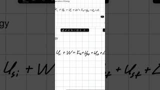 Conservation of energy equation physics #physics #education