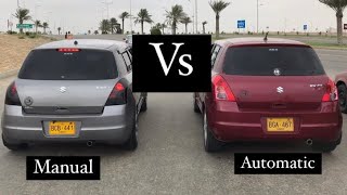 Manual Swift Vs Auto Swift |0-180| |Drag Race|