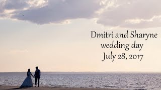 Dmitri and Sharyne, wedding day, july 28, 2017