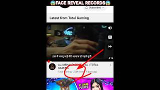 3 Records Ajjubhai face reveal 😱🔥 #totalgaming#freefire