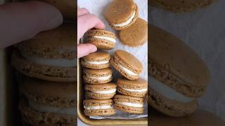 Caramel macchiato macarons #macarons