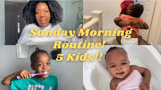 Our Sunday MORNING ROUTINE with 5 Kids! #morningroutine #largefamily