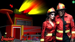 Firefighters ZOMBIE in Fire Brigade 😱 | SAKURA School Simulator Horror Drama 👺