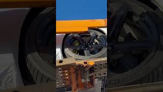 2023 CORVETTE Z06 Carbon Fiber wheels - car on transport truck