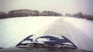 Subaru WRX on ice track