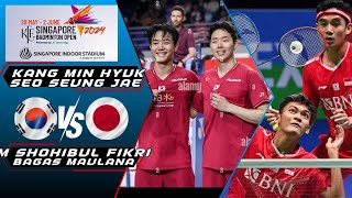 Kang/Seo (KOR) vs Fikri/Maulana (INA) | Singapore Open 2024 | HIGHLIGHT R16 |